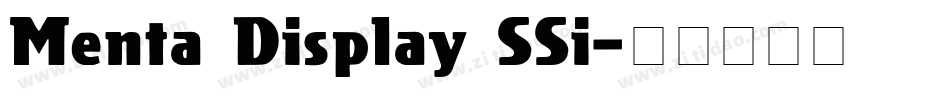 Menta Display SSi字体转换